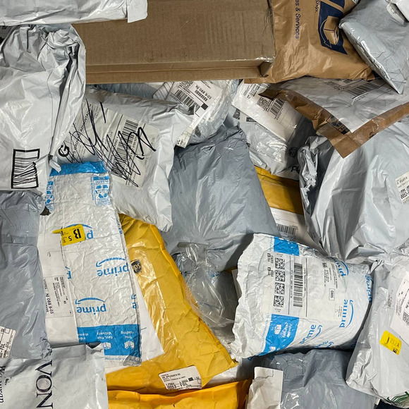 Random Tops 5lb Mystery Box Unclaimed Mail Packages Please Read